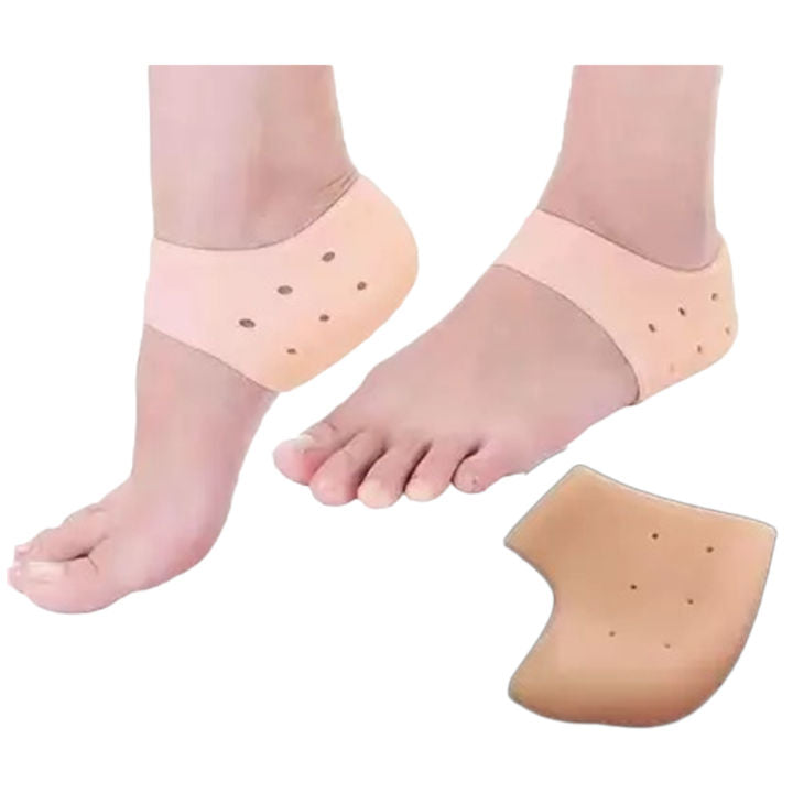 Silicone Gel Half Heel Pad Socks for Pain Relief for Men and Women (1 Pair)
