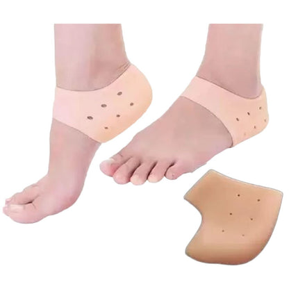 Silicone Gel Half Heel Pad Socks for Pain Relief for Men and Women (1 Pair)
