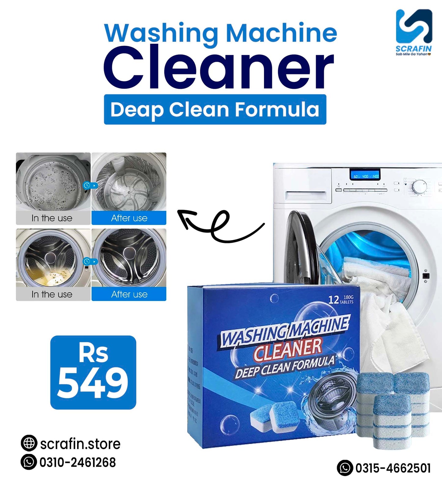 Washing Machine Cleaning Tablets